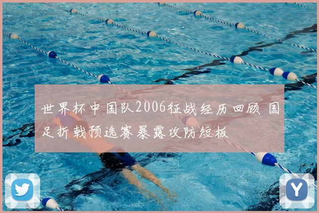世界杯中国队2006征战经历回顾 国足折戟预选赛暴露攻防短板